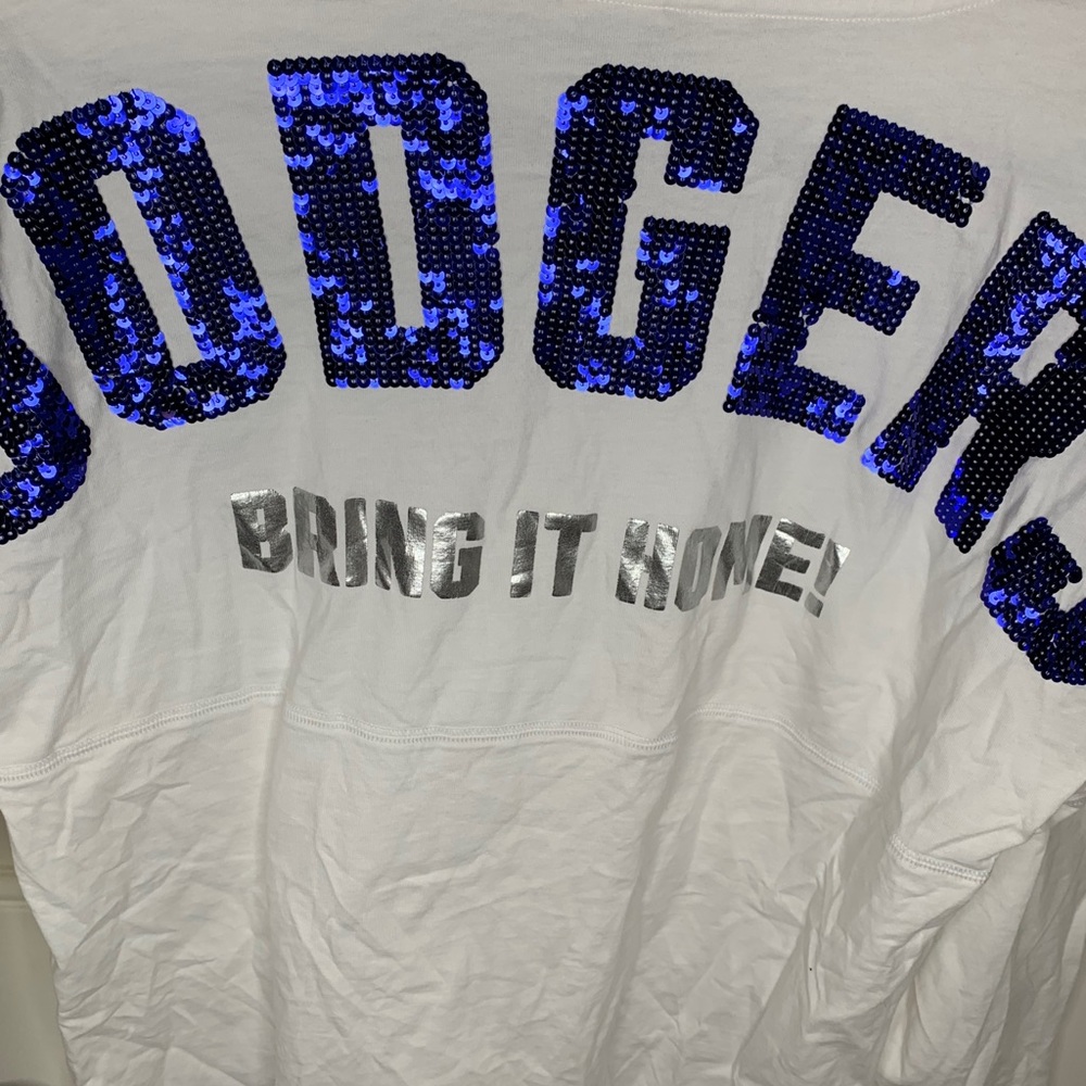 Dodgers Sequin Crewneck